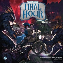 gra planszowa Arkham Horror Final Hour z horrorowymi potworami i sceną akcji
