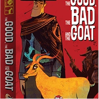 gra karciana The Good The Bad and The Goat z ilustracją w stylu western