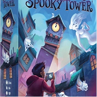gra planszowa Spooky Tower z zamkiem duchów i duchami