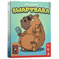 gra karciana Swapbara z zabawną ilustracją kapibary
